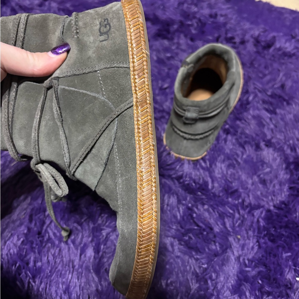 UGG Charcoal Suede Boots - Picture 11 of 15
